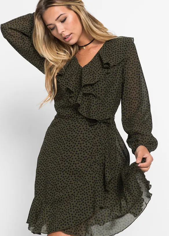 Robe courte style portefeuille, bonprix