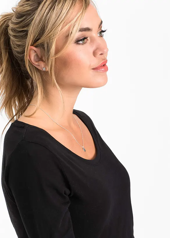 T-shirt manches longues 100% coton, bonprix