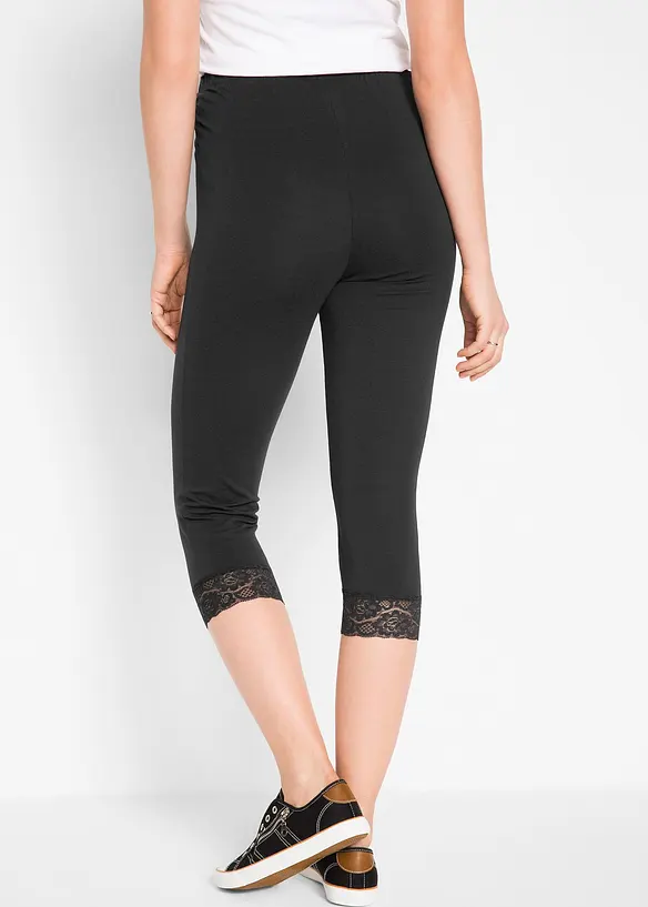 Legging 3/4 avec dentelle, bonprix