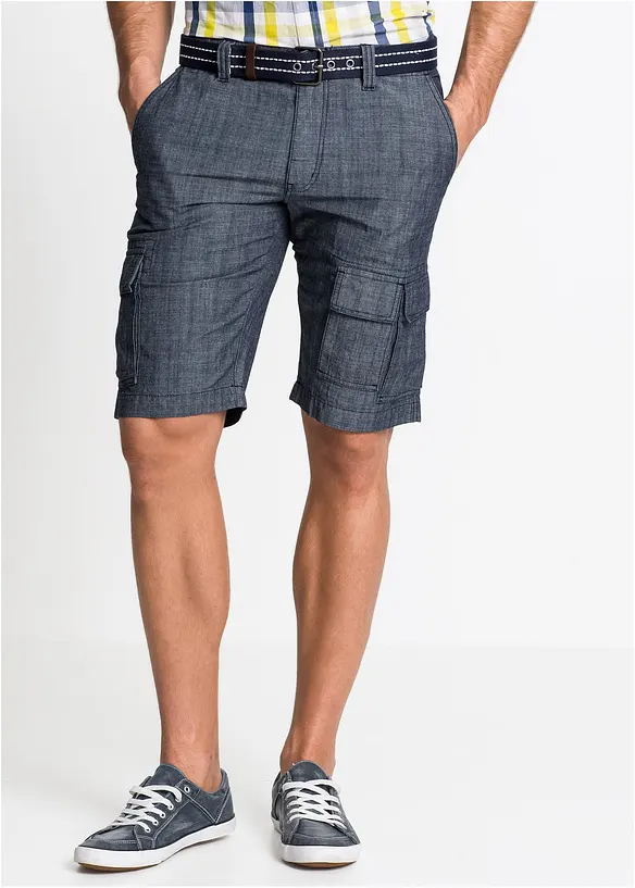 Bermuda cargo loose, 100% coton, bonprix