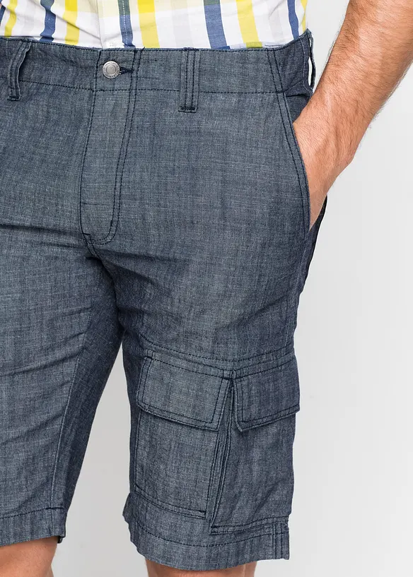 Bermuda cargo loose, 100% coton, bonprix