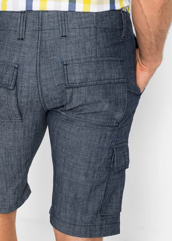 Bermuda cargo loose, 100% coton, bonprix