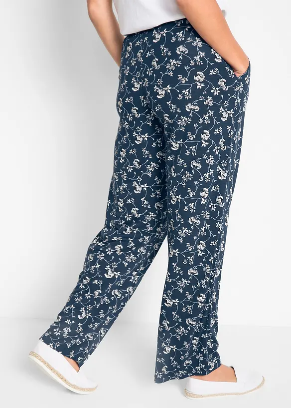 Pantalon palazzo en viscose extensible, bonprix