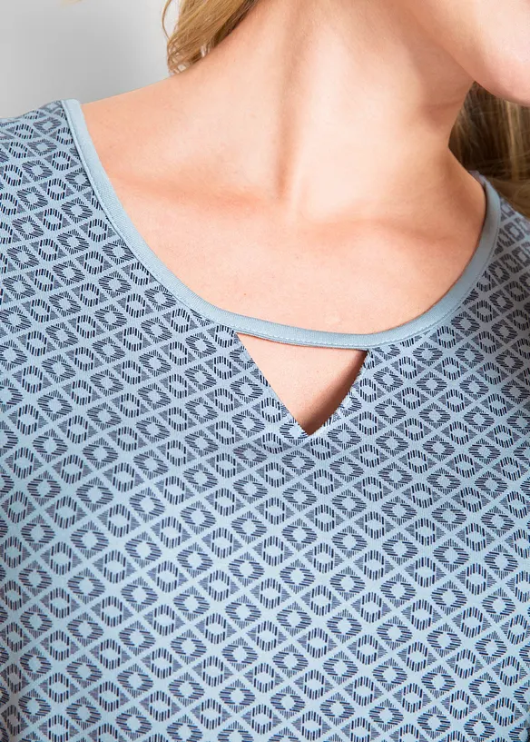 T-shirt à base élastiquée, manches courtes, bonprix