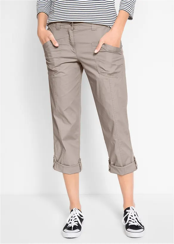 Pantalon extensible cargo 3/4, bonprix