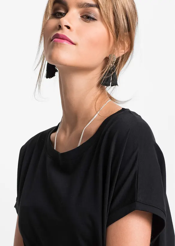 T-shirt long 100% coton, bonprix