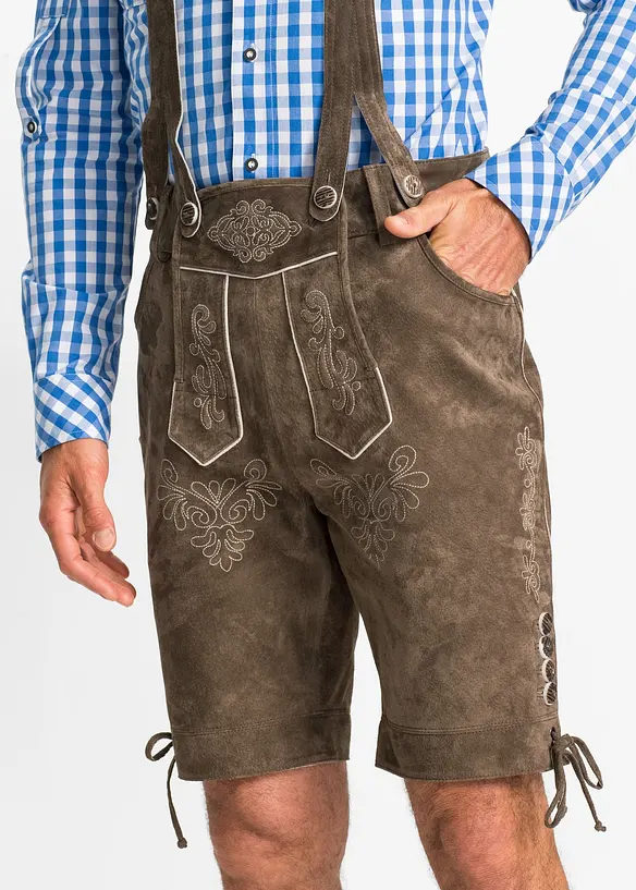 Culotte courte bavaroise en cuir Regular Fit, bonprix