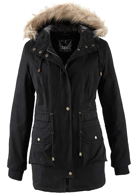 Parka courte avec synth&eacute;tique, bpc bonprix collection