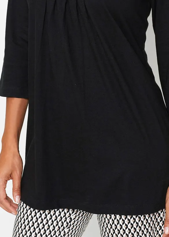 T-shirt long 100% coton, bonprix