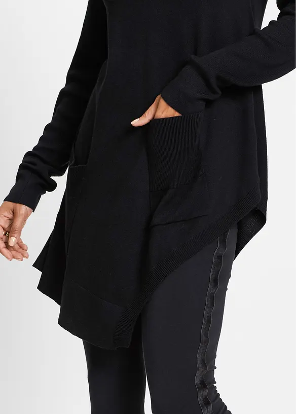 Pull long en viscose mélangée, bonprix
