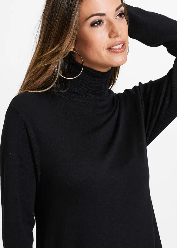 Pull long en viscose mélangée, bonprix