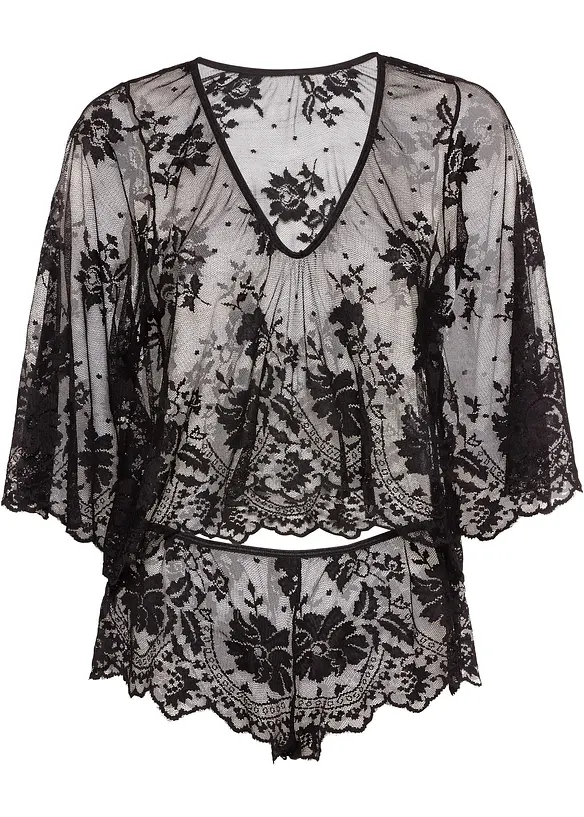 Top à manches longues + shorty (Ens. 2 pces.), bonprix