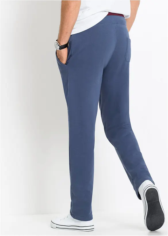 Pantalon de jogging 100% coton avec détails sportifs, bonprix