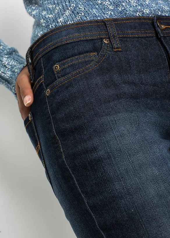 Jean Mom extensible, taille mi-haute, bonprix