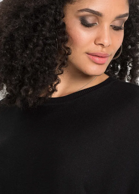 Pull en fine maille de coton mélangé, bonprix