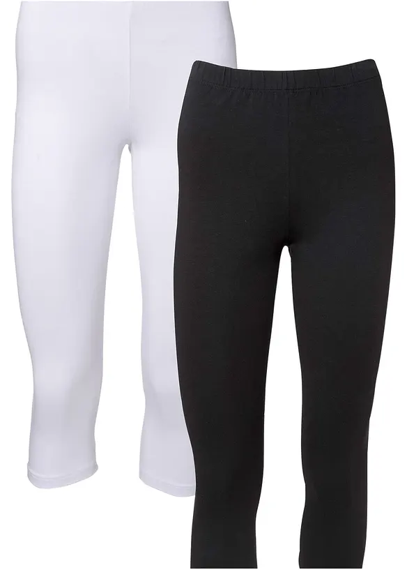 Lot de 2 leggings corsaires, bonprix