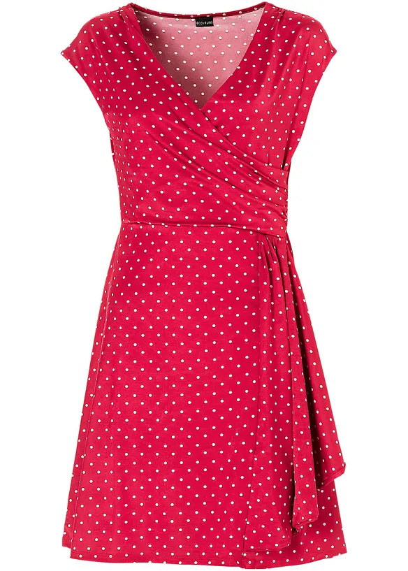 Robe en jersey &agrave; pois, BODYFLIRT