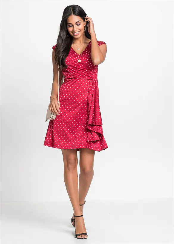 Robe en jersey &agrave; pois, BODYFLIRT