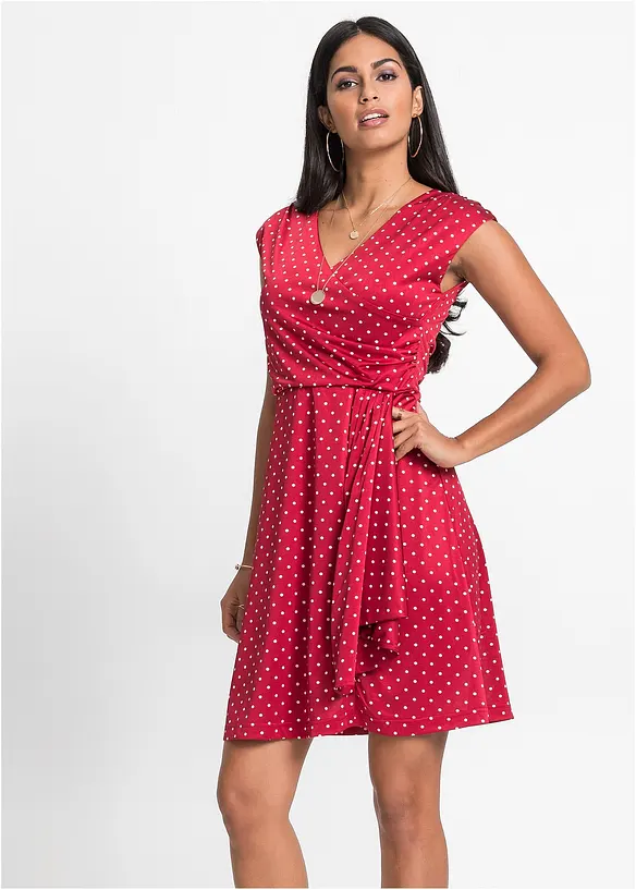 Robe en jersey &agrave; pois, BODYFLIRT