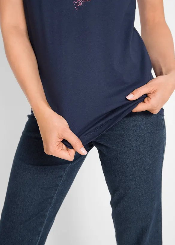 T-shirt coton &agrave; imprim&eacute; c&oelig;ur, bonprix