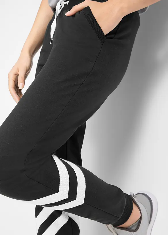 Pantalon en molleton à rayures, bonprix