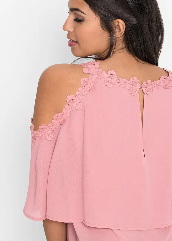 Blouse &agrave; &eacute;paules d&eacute;nud&eacute;es avec dentelle, BODYFLIRT