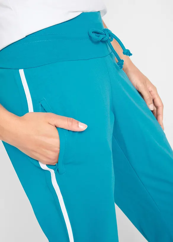 Lot de 2 pantalons de jogging en coton, longueur 3/4, bonprix