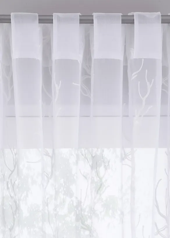 Voilage avec broderie (1 pce), bonprix