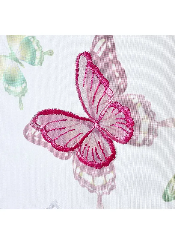 Brise-bise à broderie papillon, bonprix