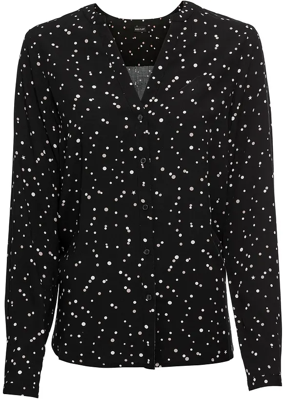 Chemisier &agrave; pois, bonprix