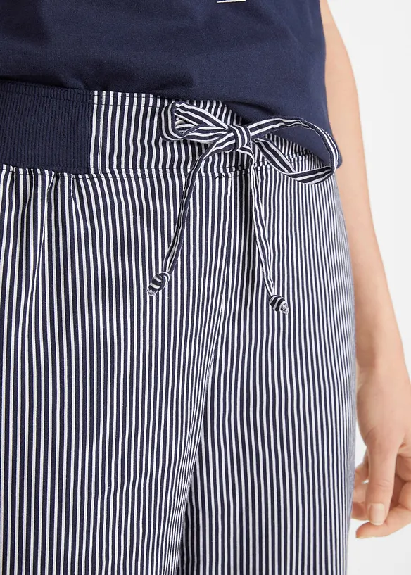 Pantalon 7/8 en lin mélangé, bonprix