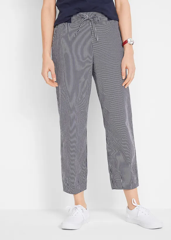 Pantalon 7/8 en lin mélangé, bonprix