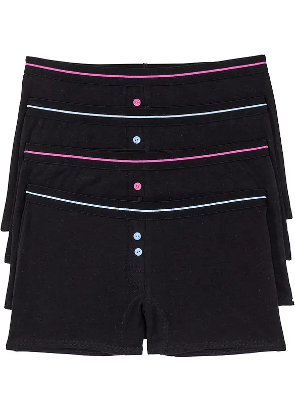 Lot de 4 boxers femme, bonprix