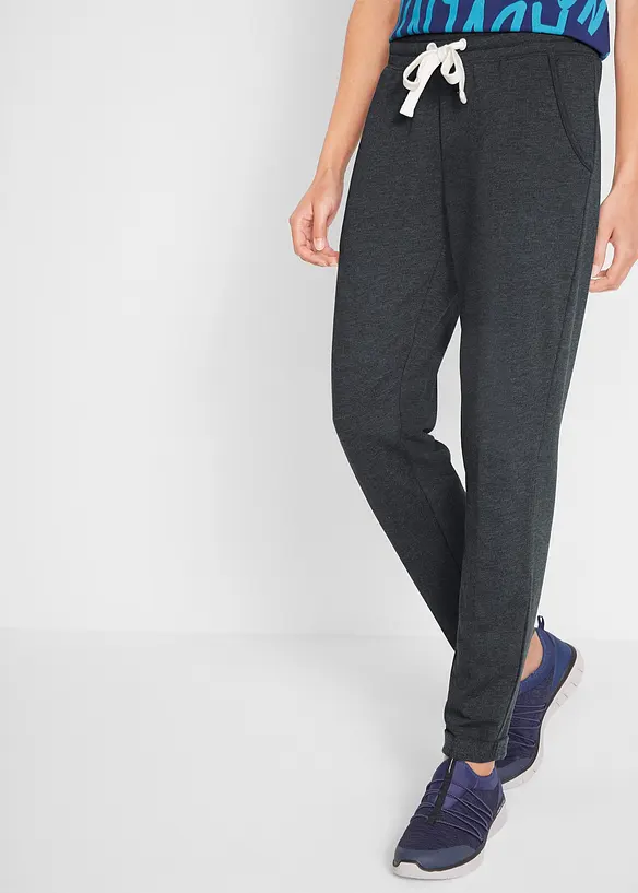 Pantalon en molleton, taille élastiquée, bonprix