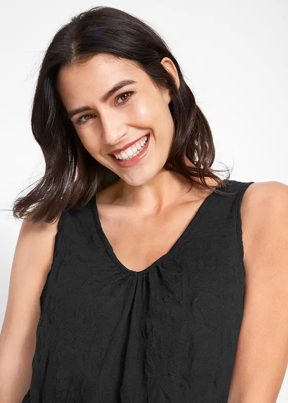 Top long effet froissé, bonprix