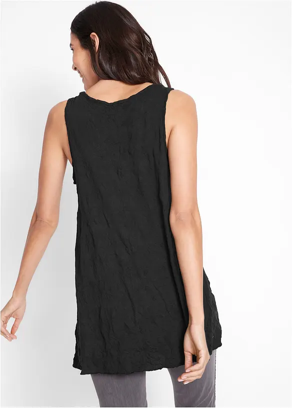 Top long effet froissé, bonprix