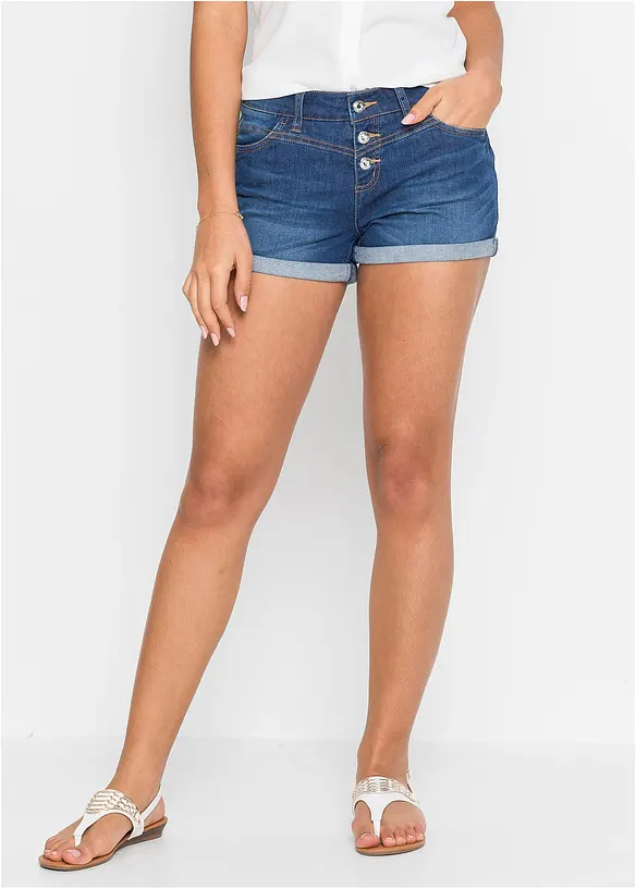 Short en jean taille mi-haute, bonprix