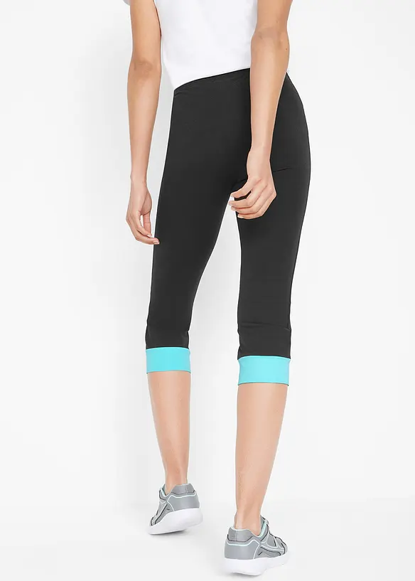 Legging capri à finitions contrastantes, bonprix