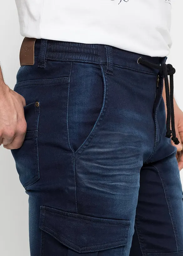 Bermuda en sweat effet jean, regular, bonprix