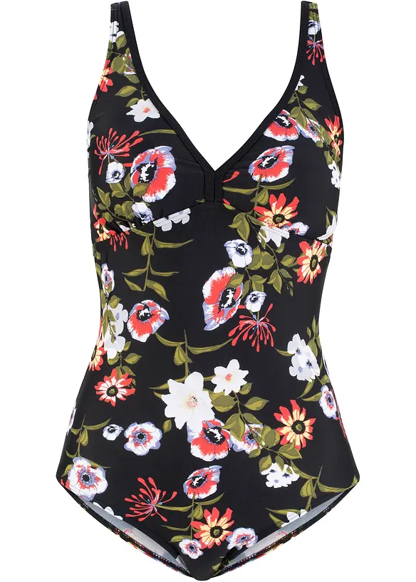 Maillot 1 pi&egrave;ce en polyamide recycl&eacute;, bonprix