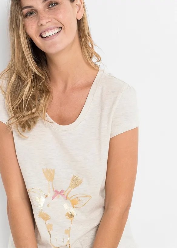 Pyjashort avec imprimé foil, bonprix