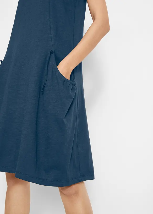 Robe en jersey coton avec poches, bonprix