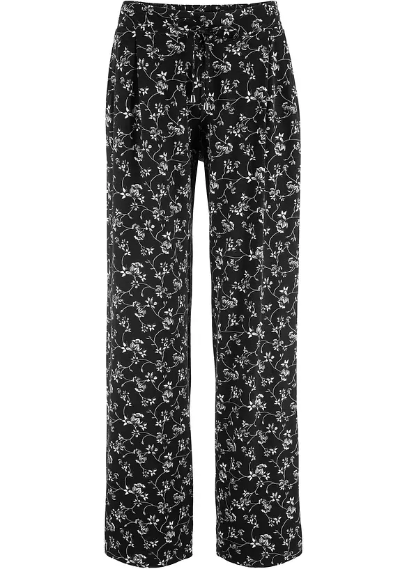 Pantalon palazzo en viscose extensible, bonprix