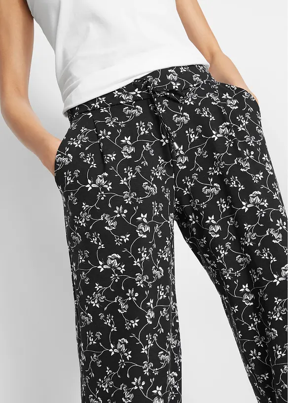 Pantalon palazzo en viscose extensible, bonprix