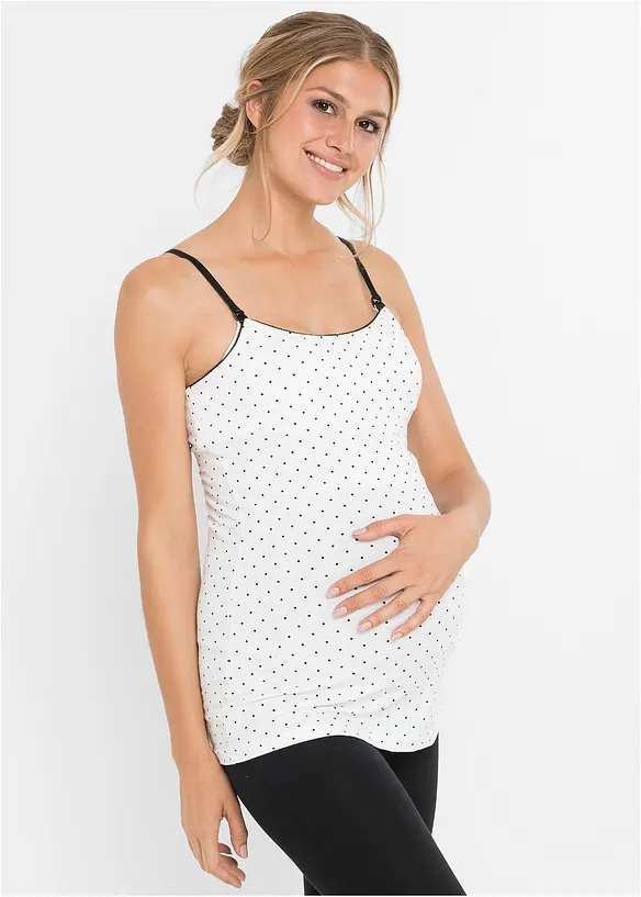 Lot de 2 débardeurs d’allaitement avec coton, bonprix