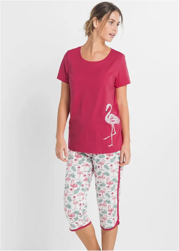 Pyjama corsaire 100% coton, bonprix