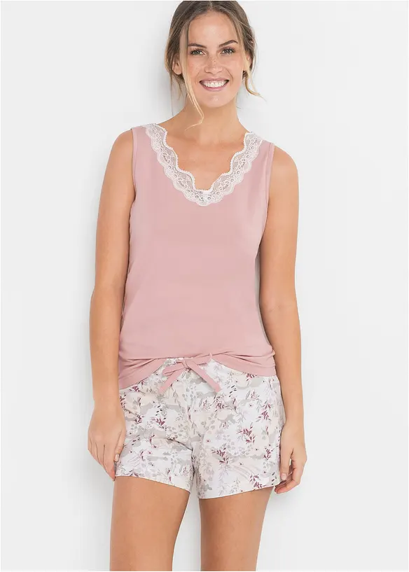 Pyjashort avec une jolie dentelle, bonprix