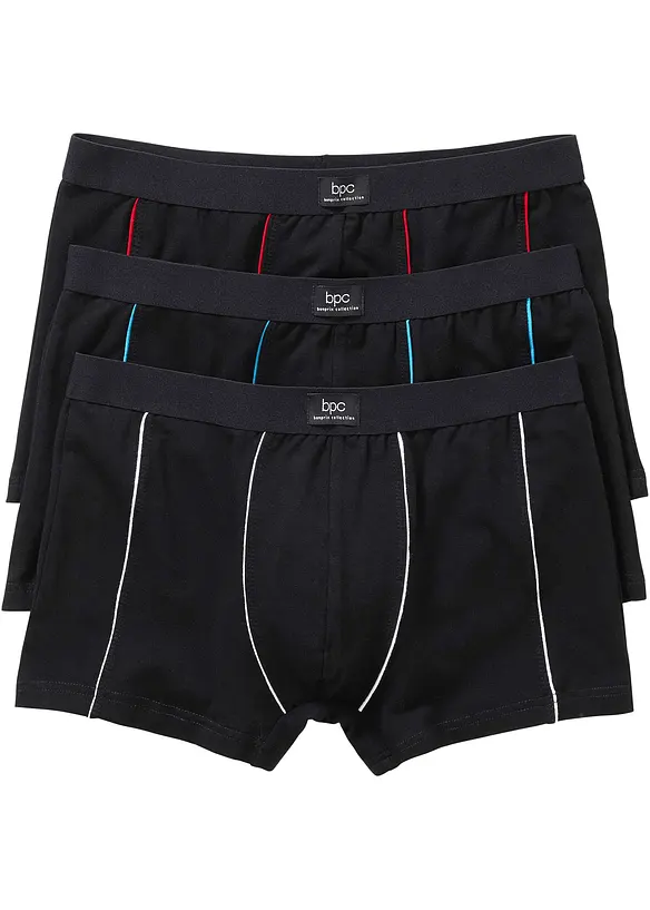 Lot de 3 boxers coton, bonprix