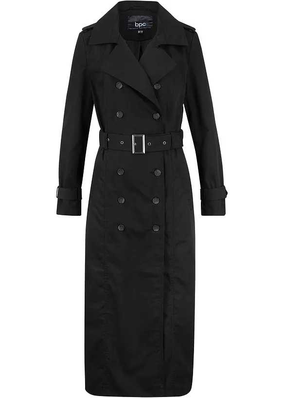 Trench-coat long ceintur&eacute; &agrave; la taille, bonprix