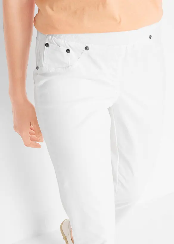 Pantalon à enfiler avec taille confortable, Straight, bonprix